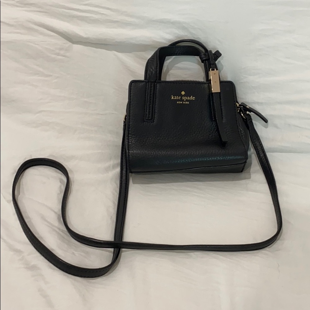 kate spade new york black mini crossbody